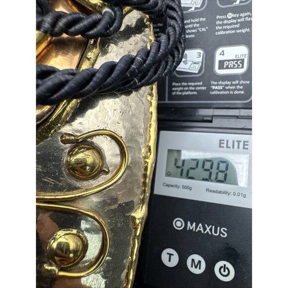 70s Exart Mexico Brass Silver And Copper Butterfly Bag - Picture 8 of 8